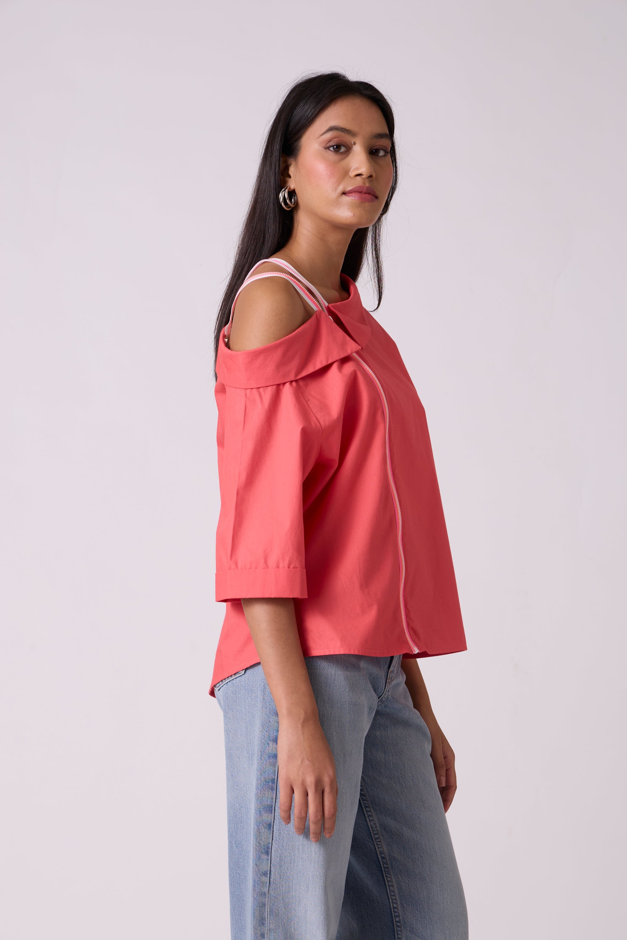 Shannon Zipper Top