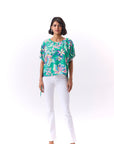 Vega Top - Green Floral