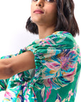 Vega Top - Green Floral