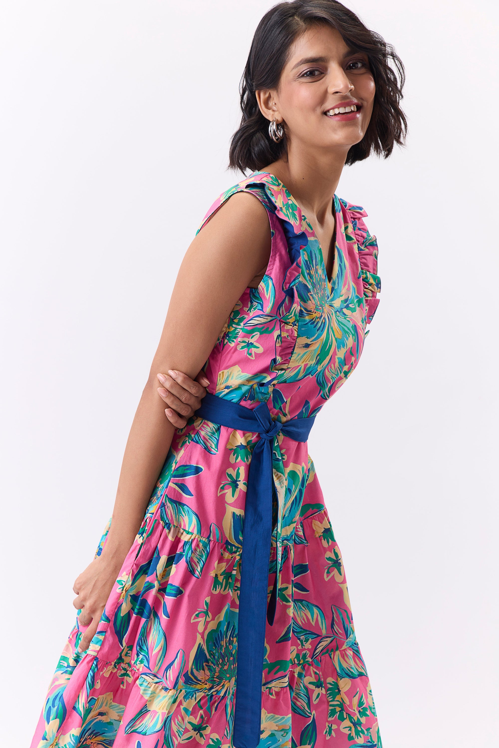 Ella Dress - Pink Floral