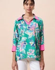 Brooklyn Top - Green Floral