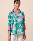 Brooklyn Top - Green Floral