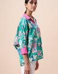 Brooklyn Top - Green Floral