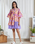 Natalie Dress - Orange Tropical