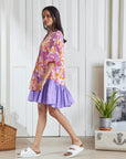 Natalie Dress - Orange Tropical