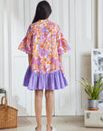 Natalie Dress - Orange Tropical