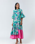 Natalie  Maxi - Green Floral