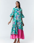 Natalie  Maxi - Green Floral