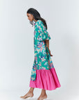 Natalie  Maxi - Green Floral