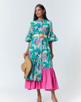 Natalie  Maxi - Green Floral