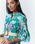 Natalie  Maxi - Green Floral