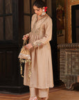 Ahista Ivory Printed Frockstyle Kurta Set