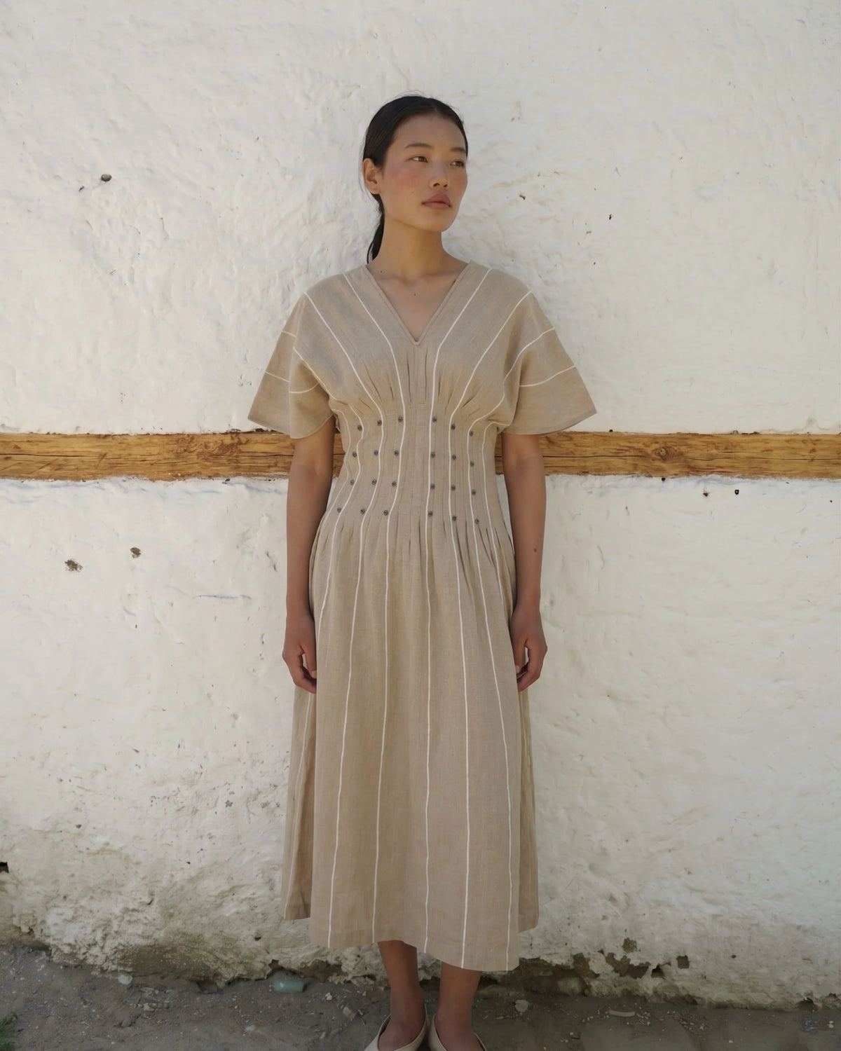 Sham Valley Dress In Sand