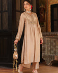 Ahista Ivory Printed Frockstyle Kurta Set