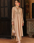 Ahista Ivory Printed Frockstyle Kurta Set