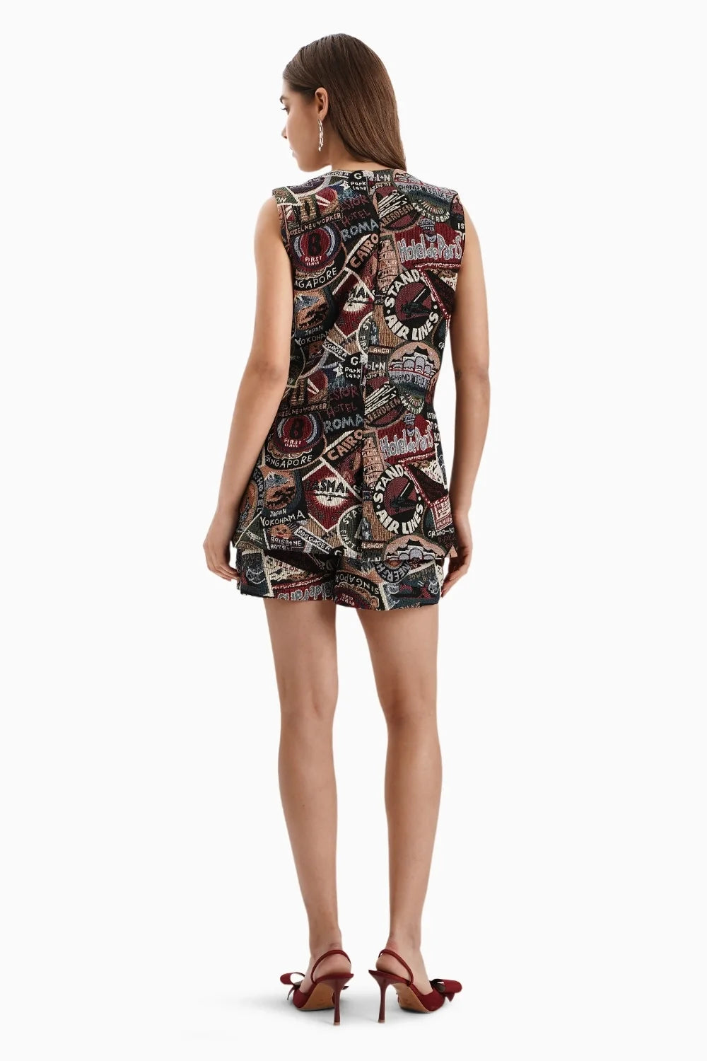 Stamp Jacquard Dress