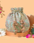 Amer turquoise potli