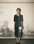 AN Grid Bloom Kaftan