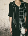 AN Grid Bloom Kaftan