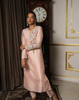 Dust Pink Embroidered Tunic Set