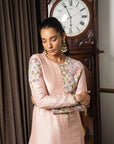 Dust Pink Embroidered Tunic Set