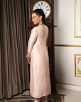Dust Pink Embroidered Tunic Set
