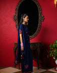 Celestial Blue Embroidered Short Kurta Set