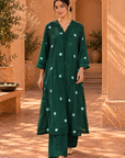 Bottlegreen Bandhani Kurta