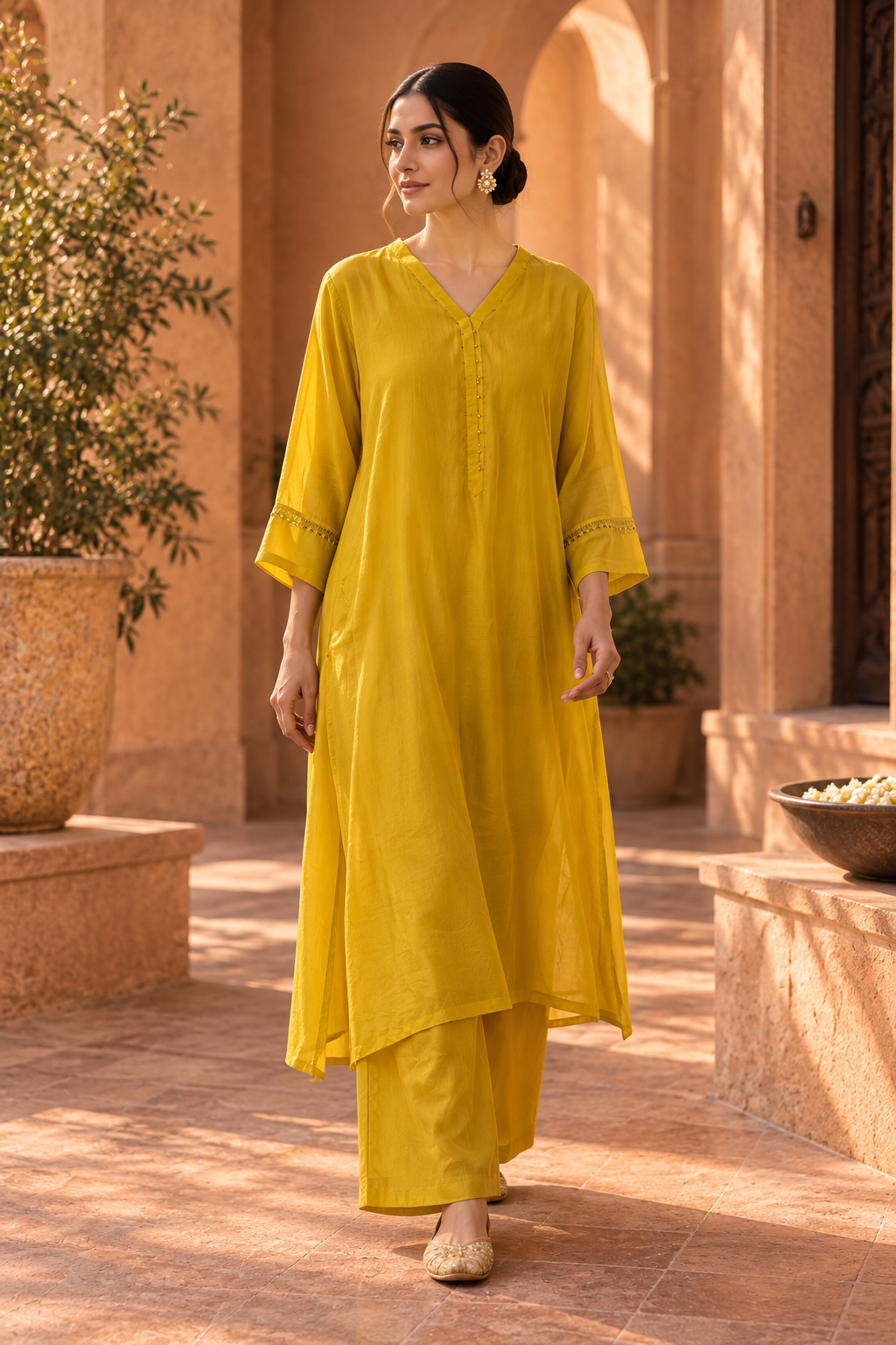 Sunflower Yellow Kurta Set
