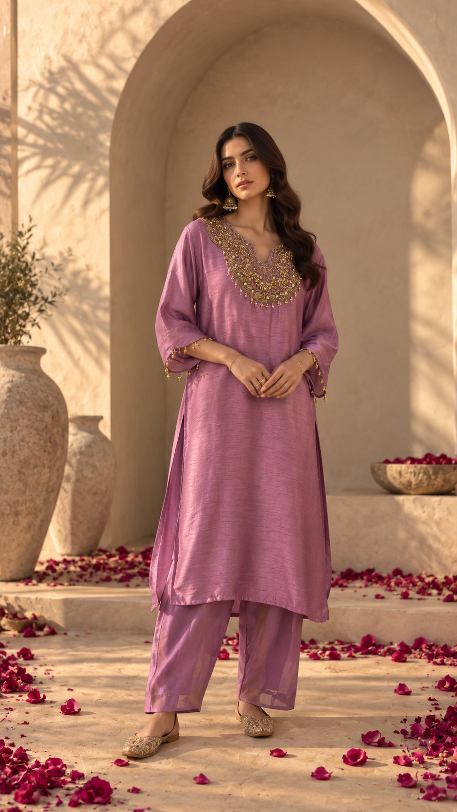 Lavender Yoke Set