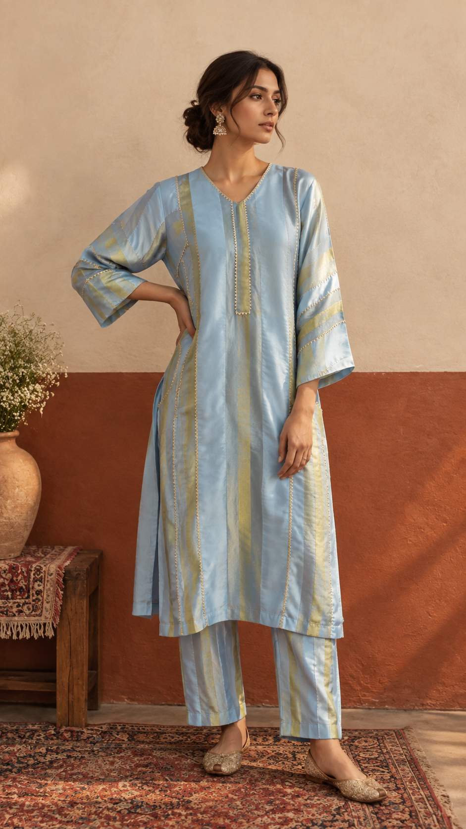Gota Set In Powder Blue