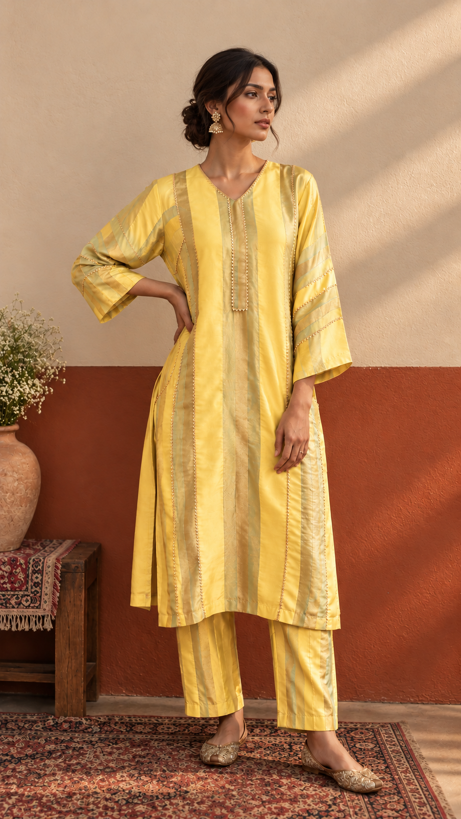 Gota Set In Yellow