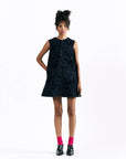 Velvet Blossom Mini Dress