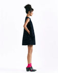 Velvet Blossom Mini Dress