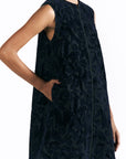 Velvet Blossom Mini Dress