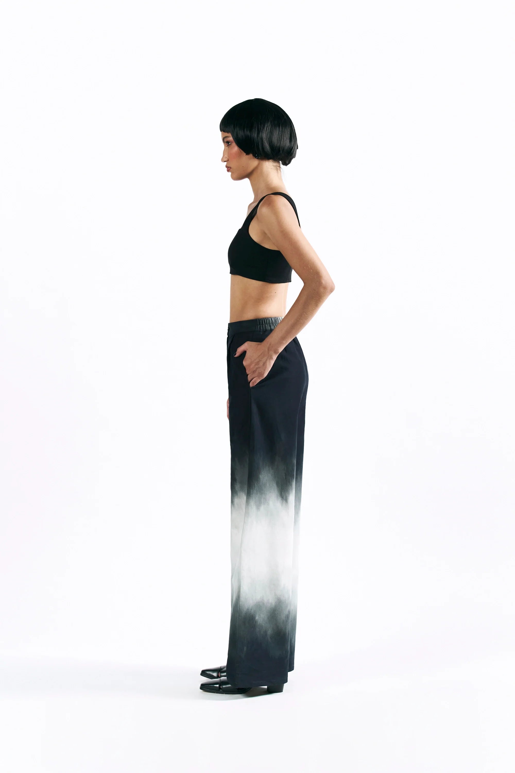 Midnight Wash Straight Trousers