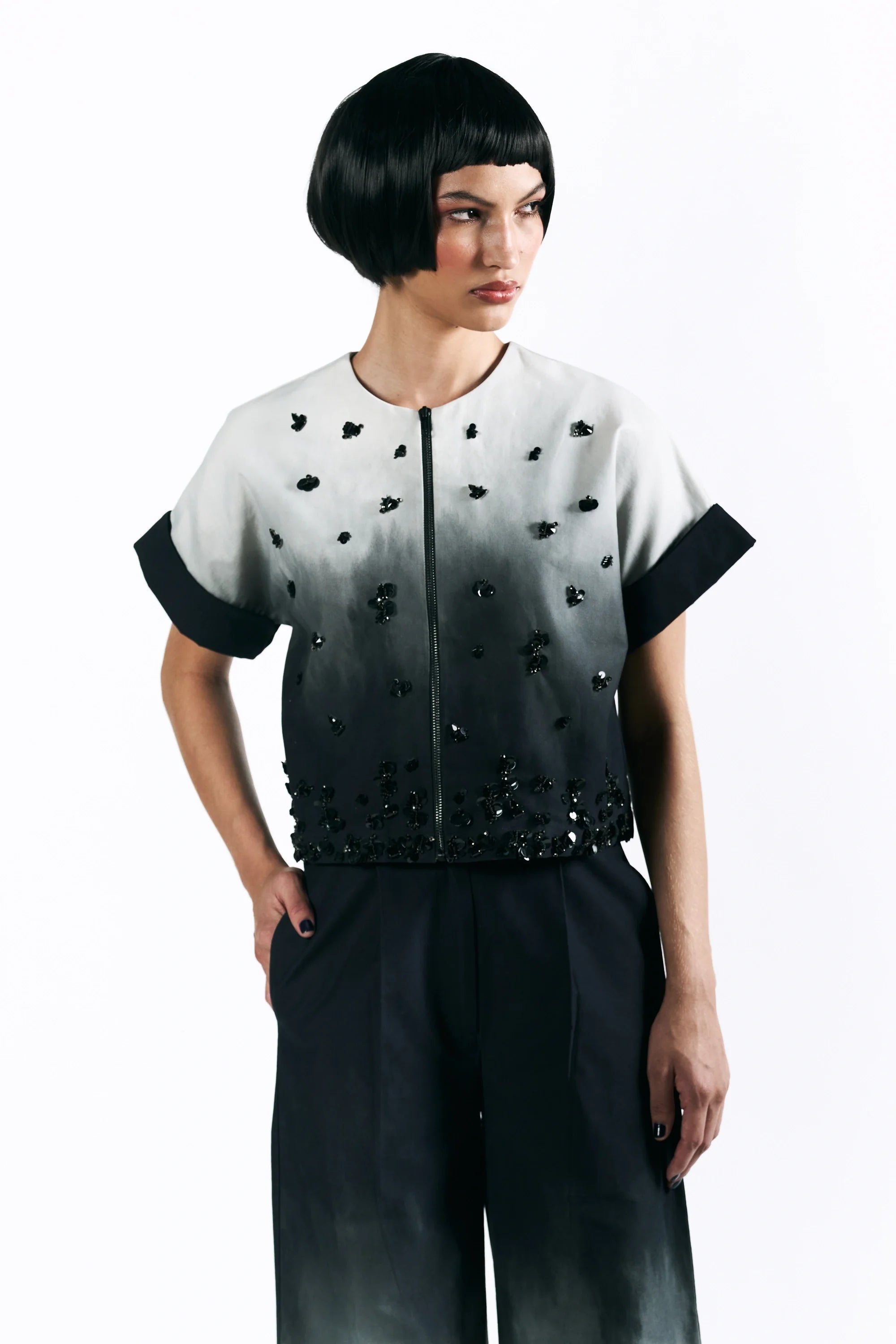 Midnight Wash Kimono Top