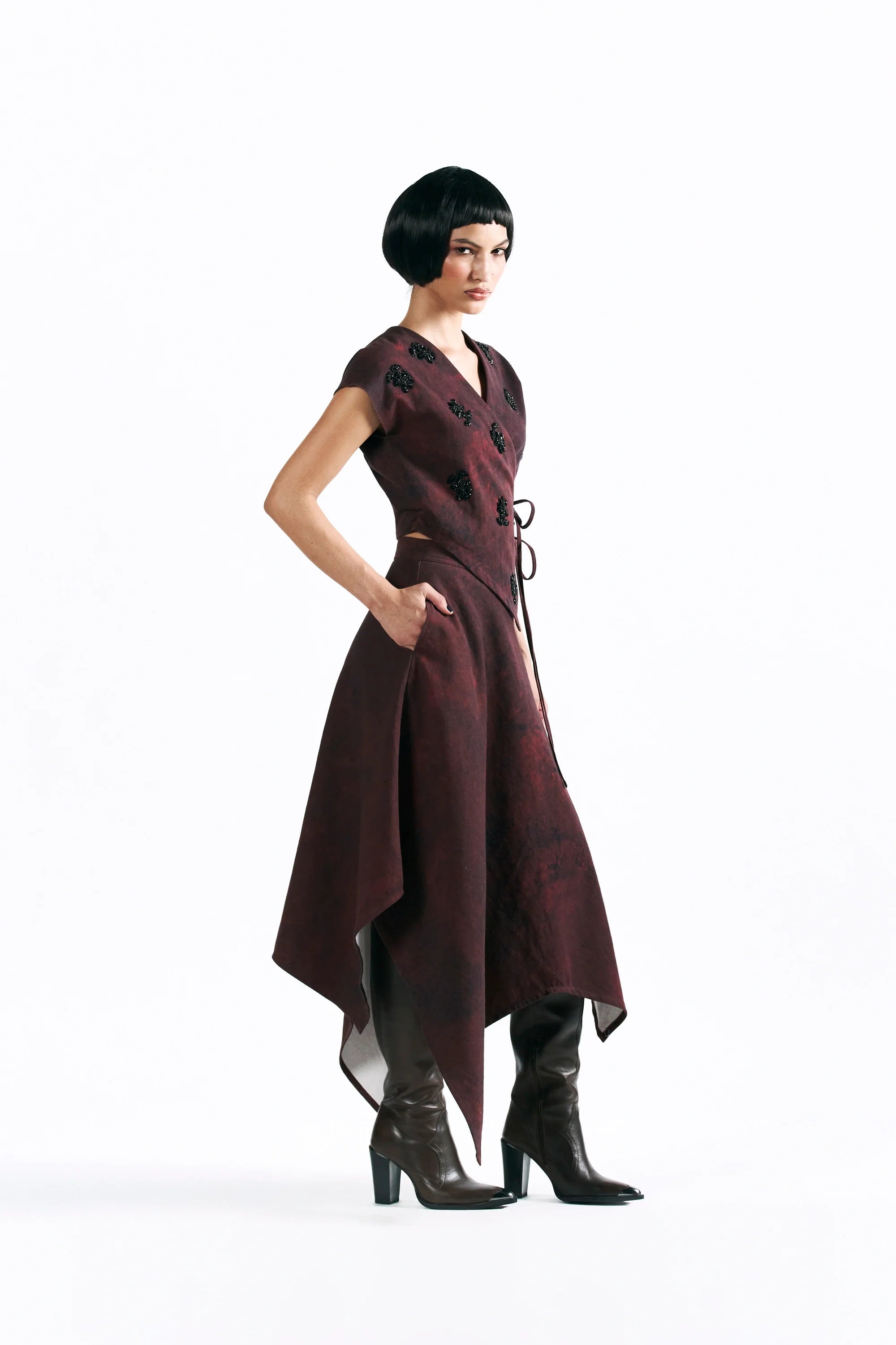 Merlot Muse Wrap Top