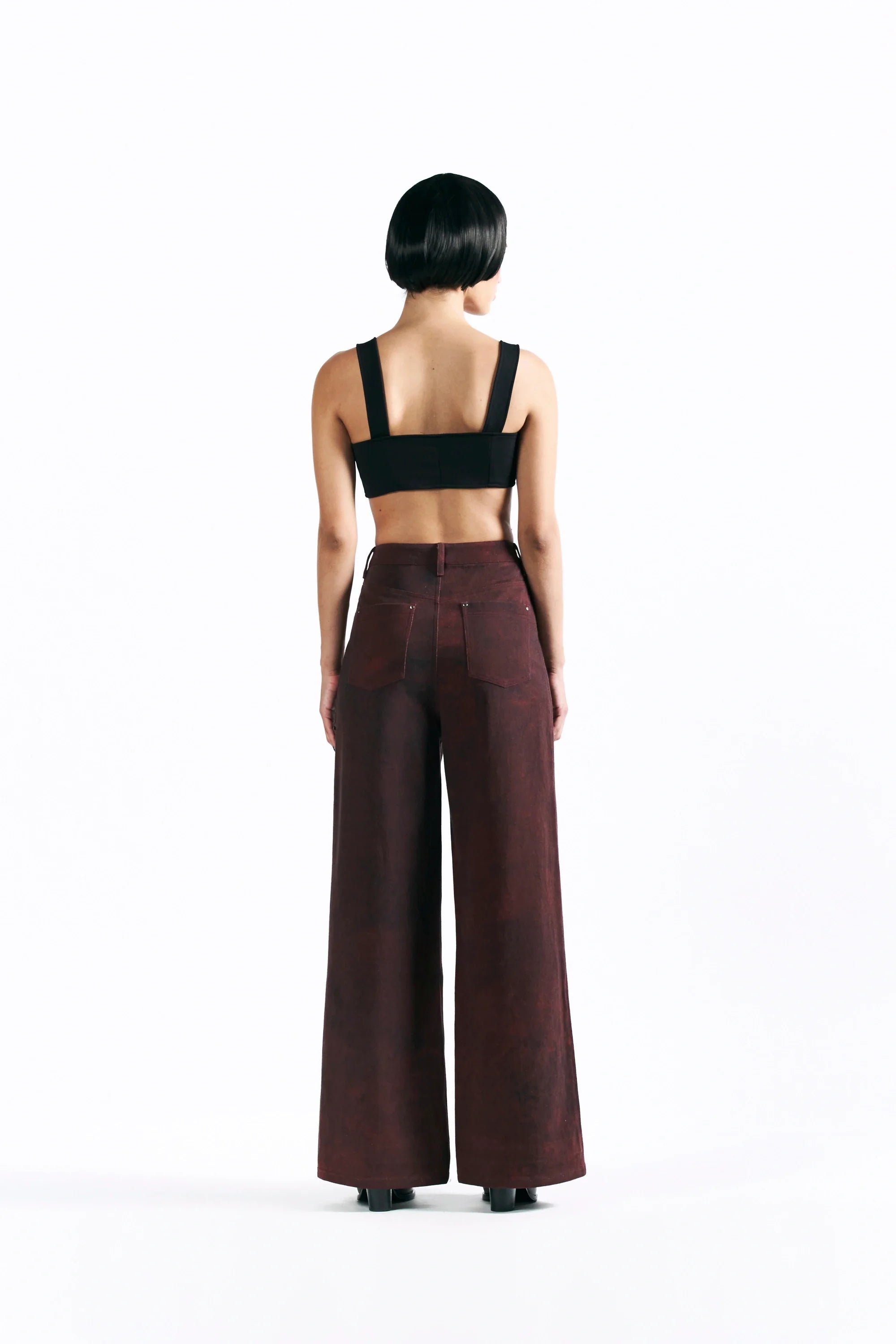 Merlot Muse Straight Trousers