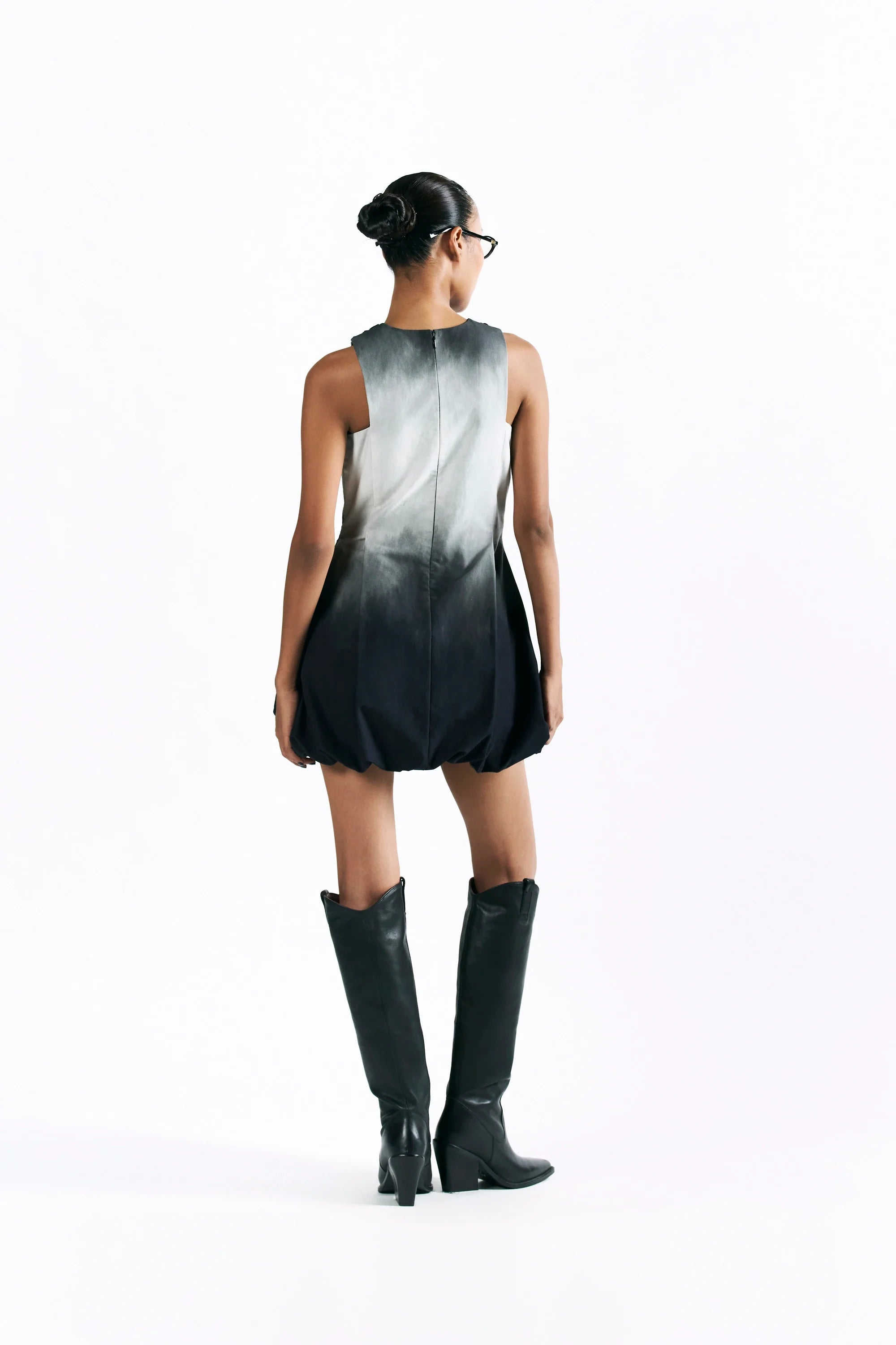 Midnight Wash Balloon Dress
