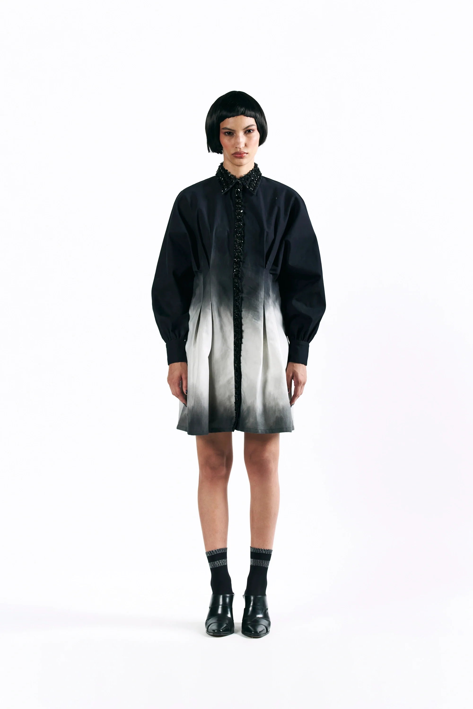 Midnight Wash Kimono Dress
