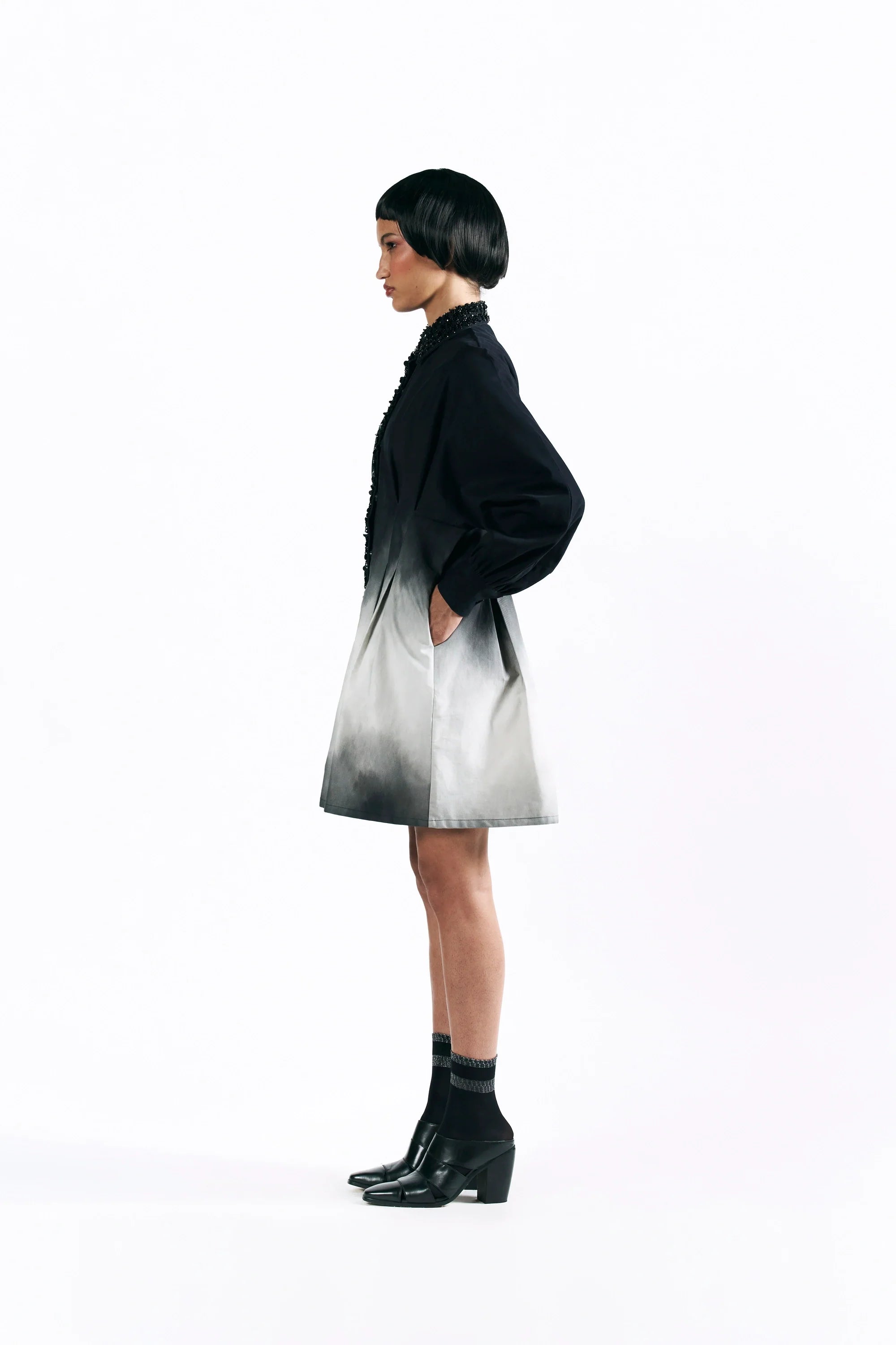 Midnight Wash Kimono Dress