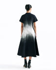 Midnight Wash Belted Midi Dress