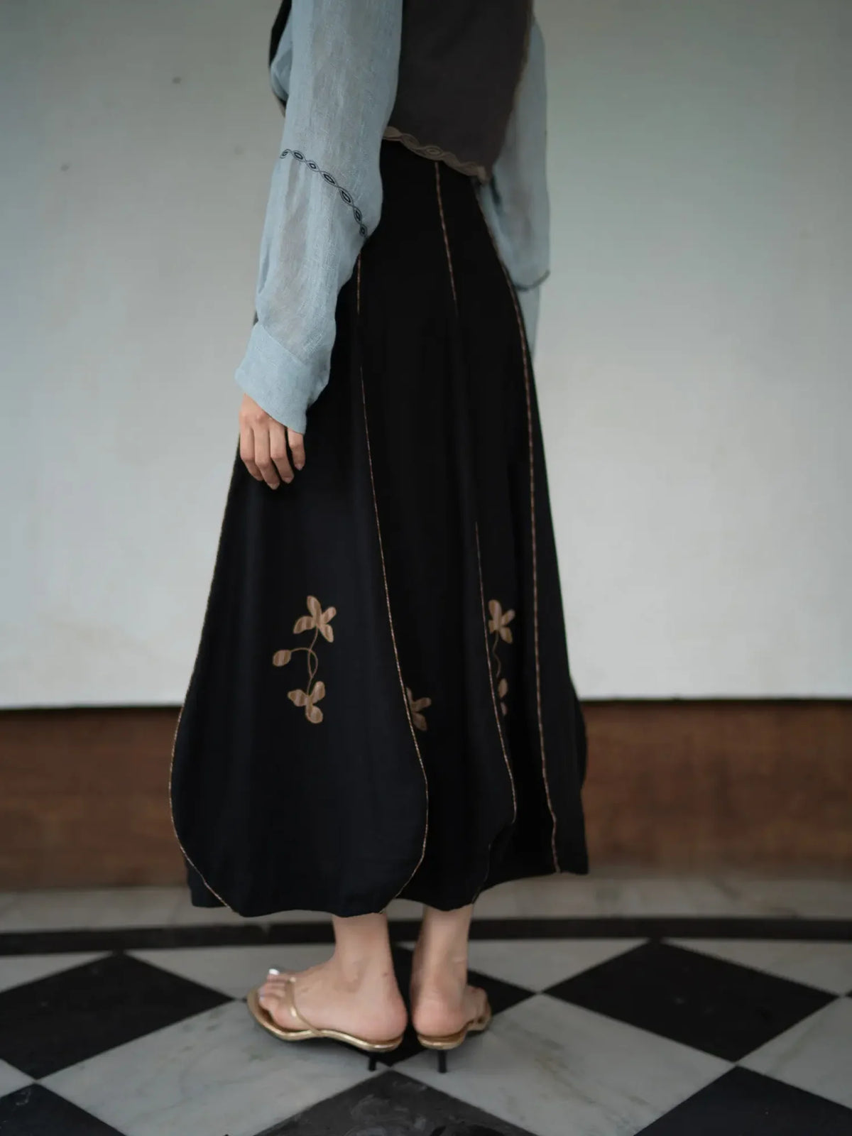 Not Quite Skirt In Black