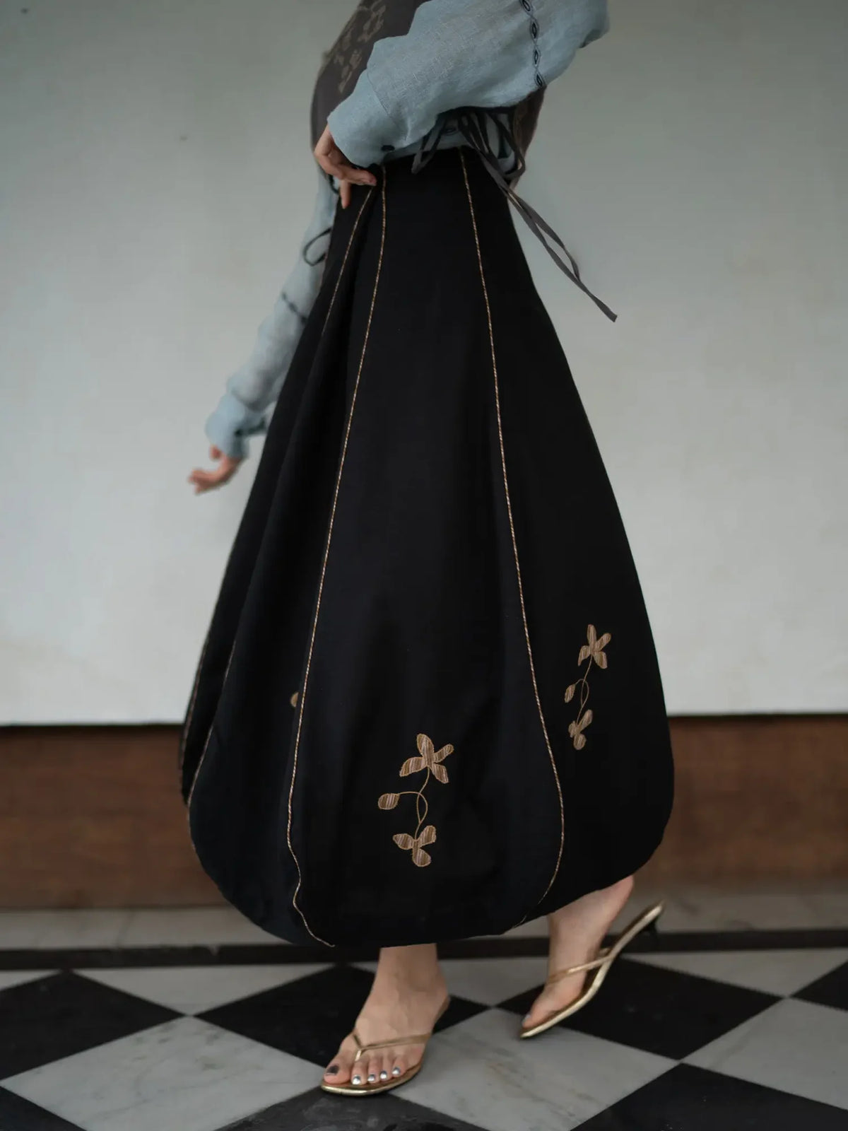 Not Quite Skirt In Black