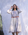 Naples Organic Kala Cotton Asymmetrical Weave dress
