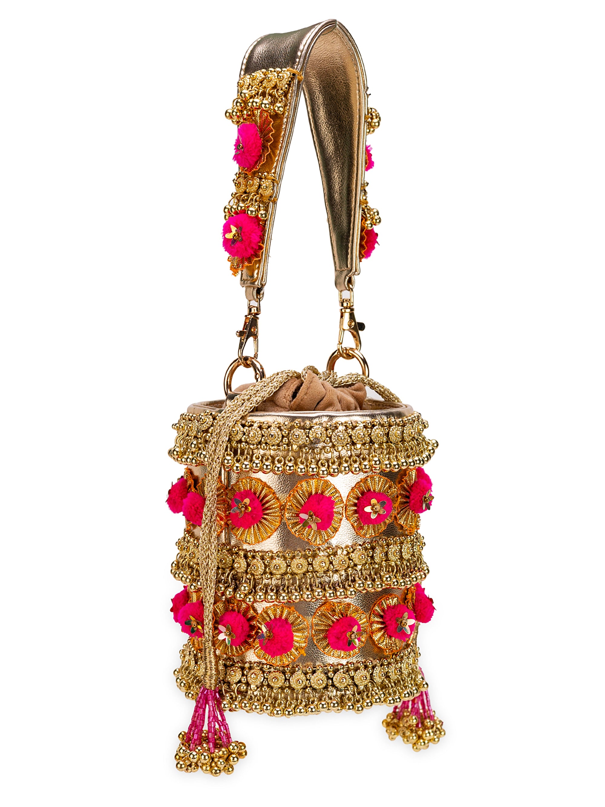 Gold Pompom (Potli)