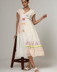 WHITE RAGA DRESS