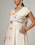 WHITE RAGA DRESS