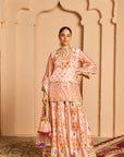 Powder Pink Mayur Sharara Set
